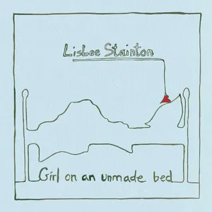 Girl on an unmade bed